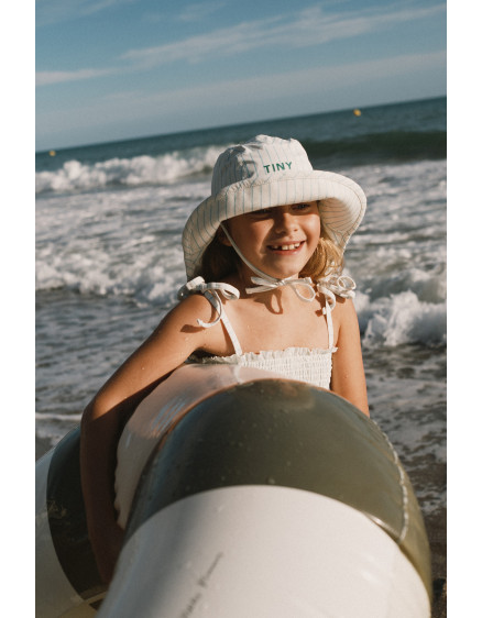 Stripes Bucket Hat Light Cyan 3