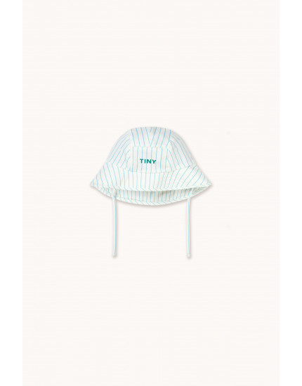 Stripes Bucket Hat Light Cyan