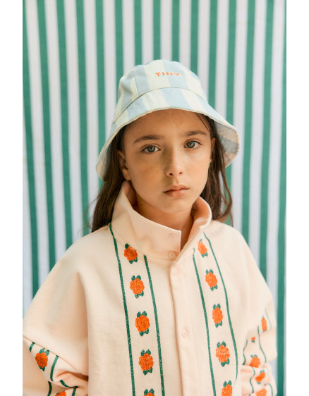 Blue Stripes Bucket Hat Washed Blue 2