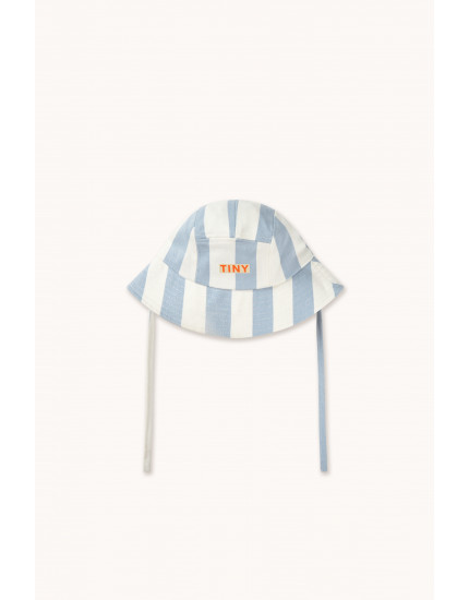 Blue Stripes Bucket Hat Washed Blue