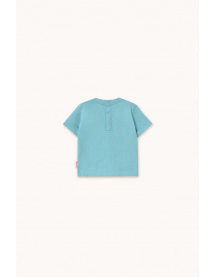 Tiny Dog Graphic Baby Tee Light Cyan 3