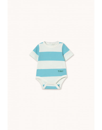 Stripes Knit Body Light Cyan