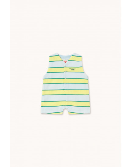 Retro Stripes Jumpsuit Ice Blue 24M