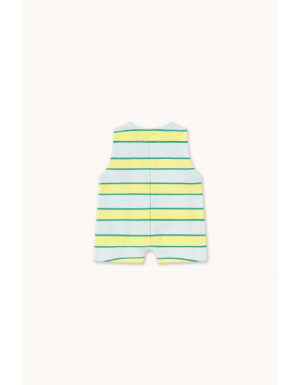 Retro Stripes Jumpsuit Ice Blue 3
