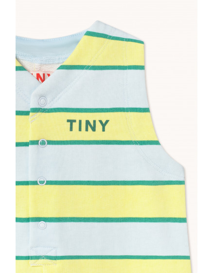 Retro Stripes Jumpsuit Ice Blue 2