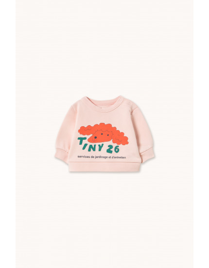 Red Dog Baby Sweatshirt Pastel Pink