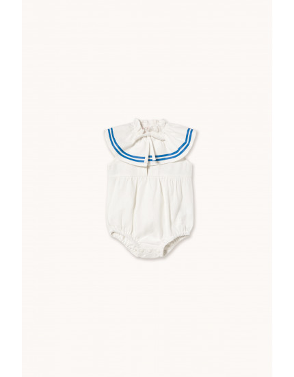 Stripes Bow Body Off-White 12M