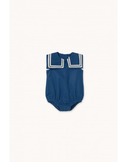 Stripes Linen Body Light Navy 18M