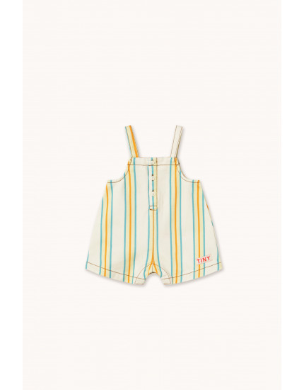Multi Stripes Baby Dungaree Off-White 24M