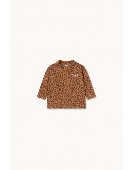 Mini Animal Baby Swim Tee Light Brown 3M