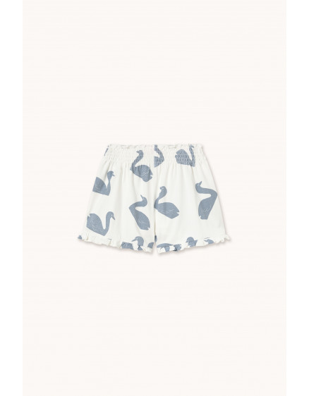 Big Swans Knitted Smocked Shorts Off-White 5