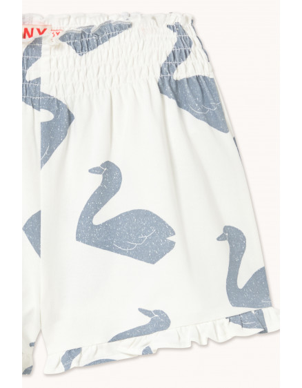 Big Swans Knitted Smocked Shorts Off-White 4