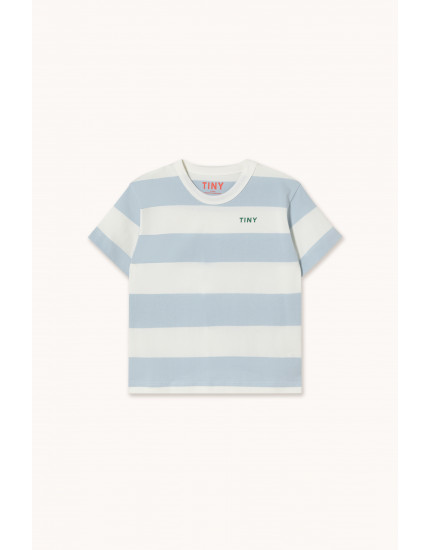 Stripes Knit Tee Washed Blue