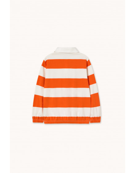 Stripes Knit Polo Tee Summer Red 6