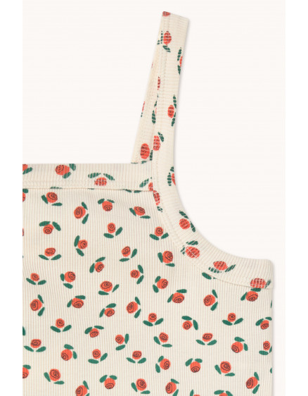 Tiny Roses Rib Top Off-White 5