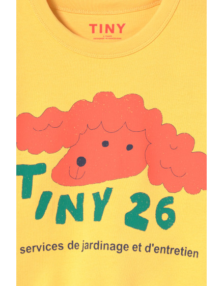 Red Dog Sweatshirt Soft Yellow 3