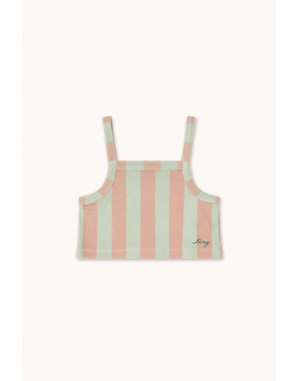 Stripes Towel Top Wild Rose 10Y