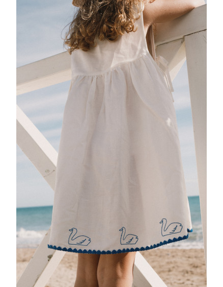 Swans Bow Dress Off-White 5