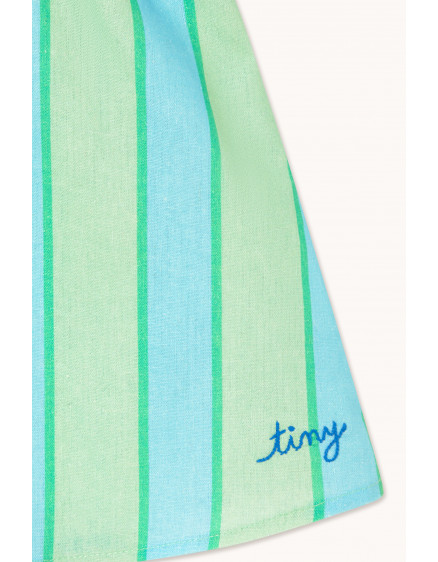 Retro Stripes Skirt Washed Emerald 4