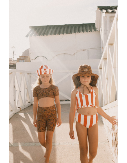 Red Stripes Swim Set Summer Red 4
