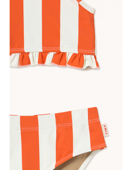 Red Stripes Swim Set Summer Red 5