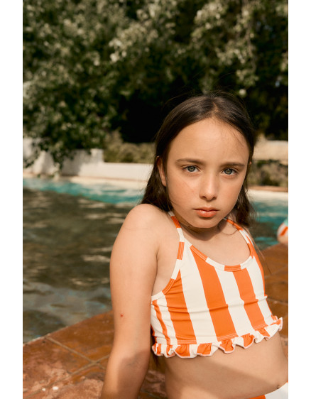 Red Stripes Swim Set Summer Red 2