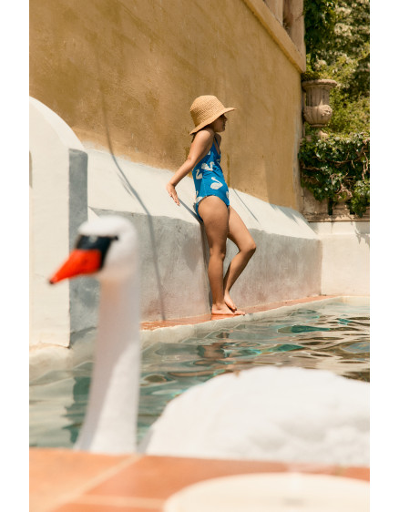 Big Swans Swimsuit Blue 3