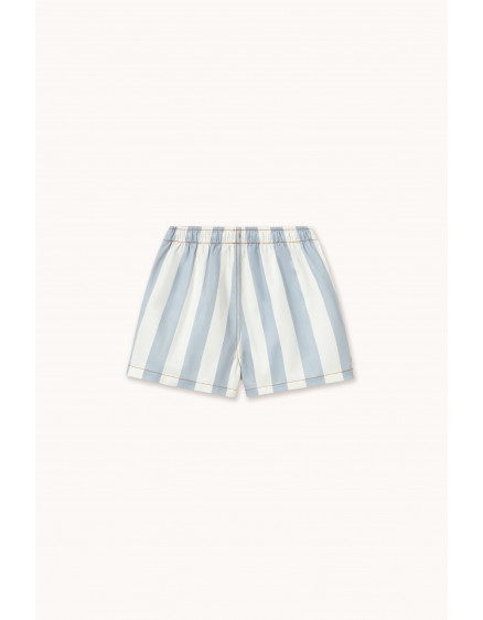 Stripes Twill Shorts Washed Blue 4