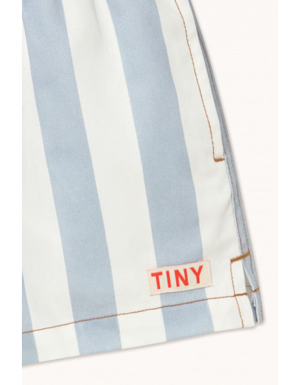 Stripes Twill Shorts Washed Blue 3