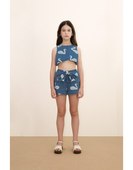 Big Swans Shorts Wash Denim 10Y