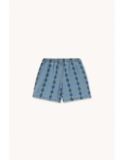 Diamonds Shorts Light Wash Denim 5