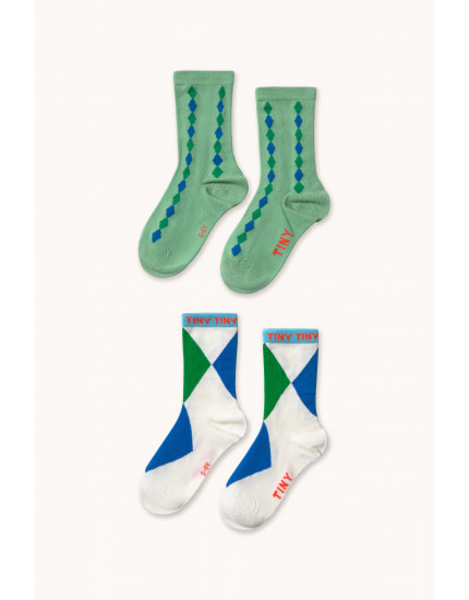 2 x Diamond Socks Emerald 2-4Y