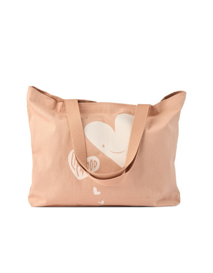 Big Totebag Hearts Pale Tuscany One Size