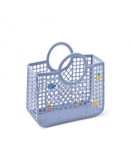 Samantha Basket With Charms Lavender