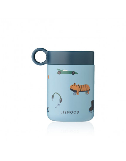 Kiani Printed Food Jar Fun Blue