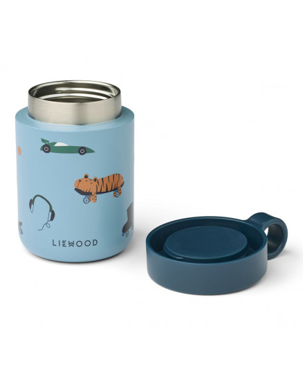 Kiani Printed Food Jar Fun Blue 2