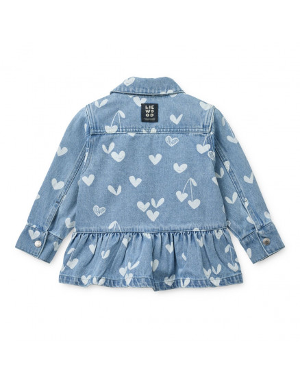 Kenza Printed Denim Overshirt Sweethearts 4