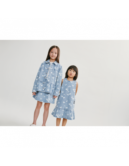 Kenza Printed Denim Overshirt Sweethearts 2