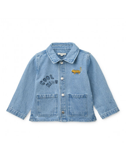 Kinsley Placement Denim Overshirt Cool Kids
