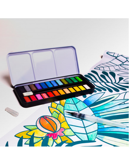 Watercolor kit 24 colors 5