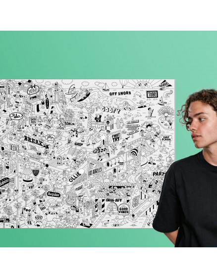 Surf & skate - Giant poster 5