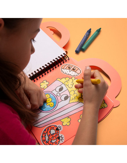 Super Coloring & Stickers Book - Yummy 5