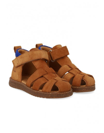 Starter Sandal with Velcro Closure Cognac 19