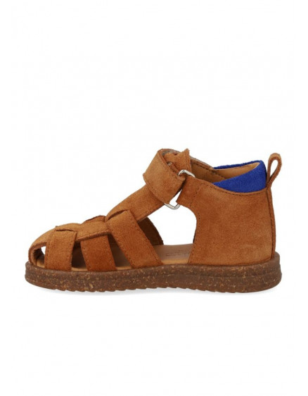 Starter Sandal with Velcro Closure Cognac 4