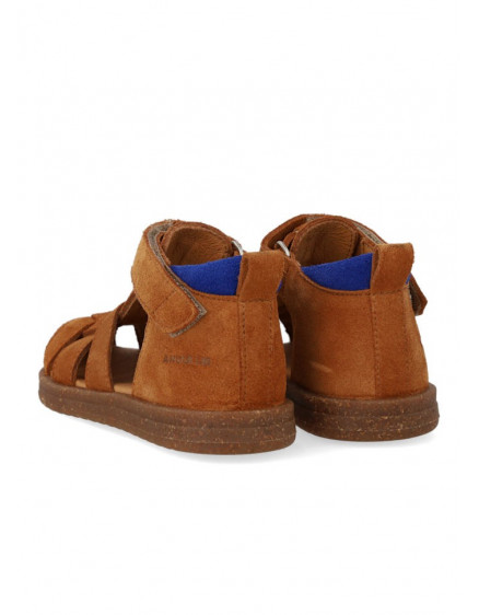 Starter Sandal with Velcro Closure Cognac 5