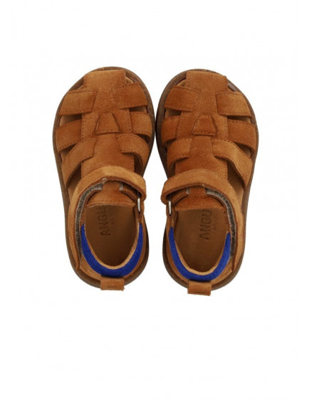Starter Sandal with Velcro Closure Cognac 6