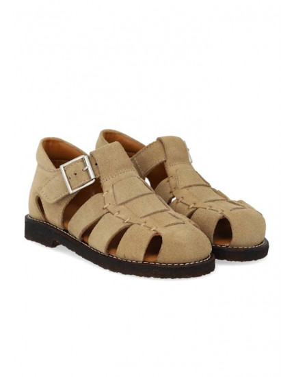 Fisherman’ leather sandal Sand