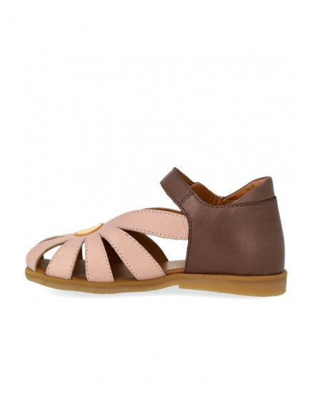 Closed Toe Flower Sandal Rosebud Yellow 2