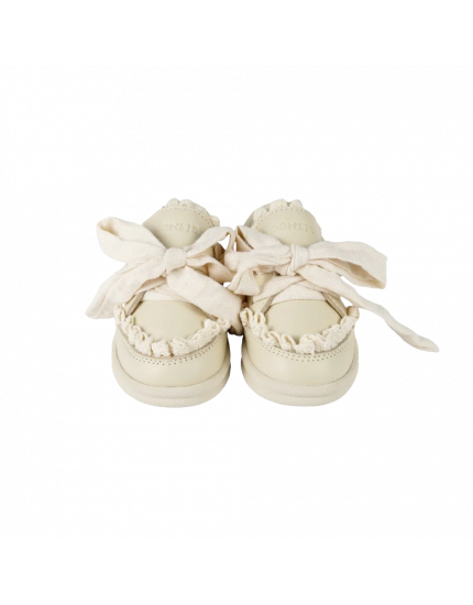 Wisel Sneakers Cream Leather