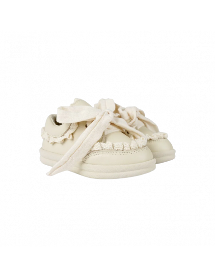 Wisel Sneakers Cream Leather 2